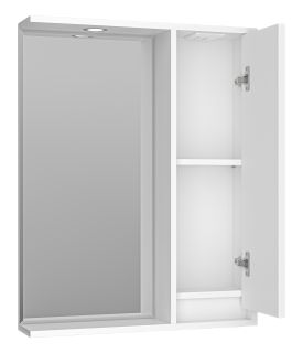 Зеркальный шкаф с подсветкой Brevita Balaton BAL-04065-01-П правый 65см белый